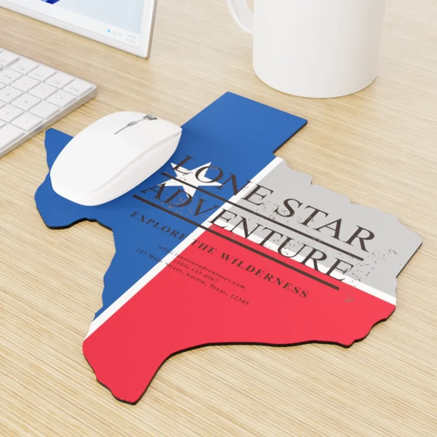 Custom Shape Die Cut Mouse Pad - Custom Coasters Now