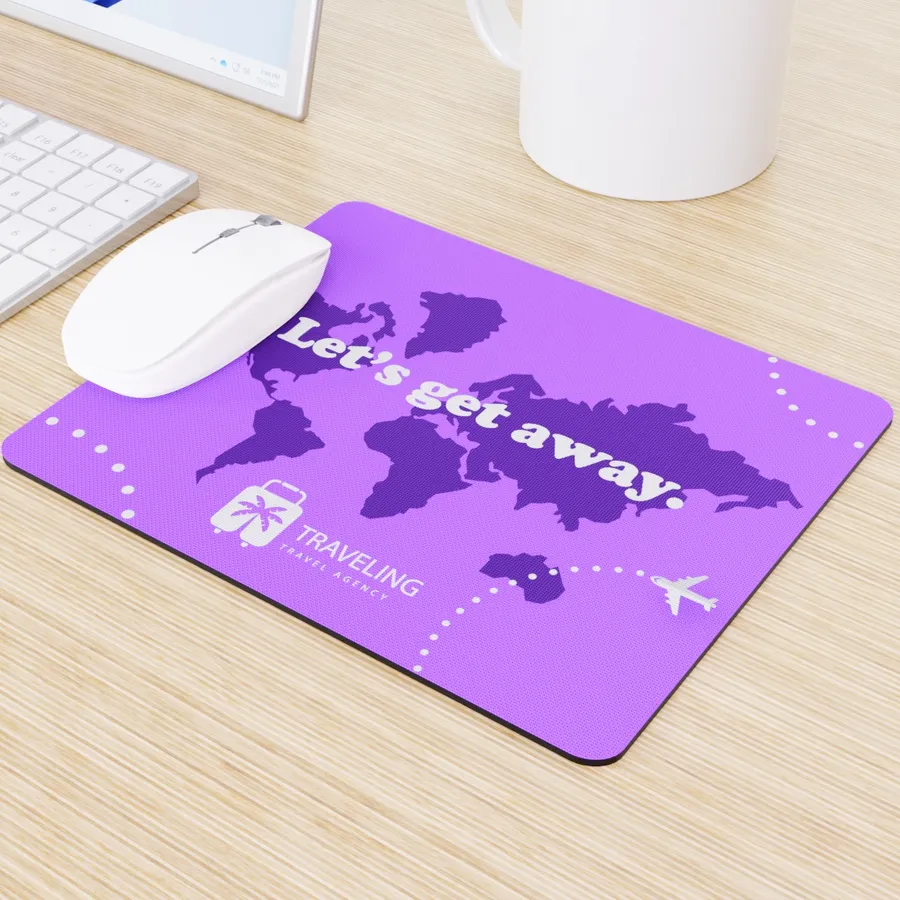Custom Printed Rectangular Mouse Pad - Custom Coasters Now