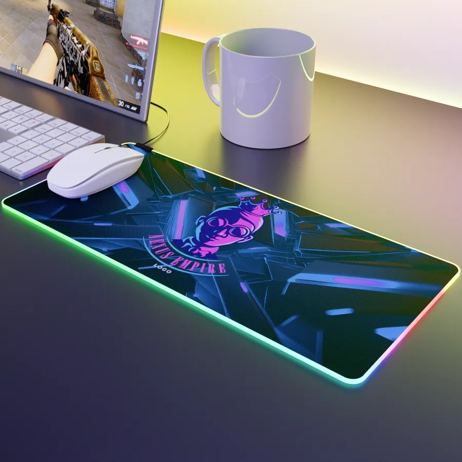 Custom RGB LED Mouse Pad - Custom Coasters Now