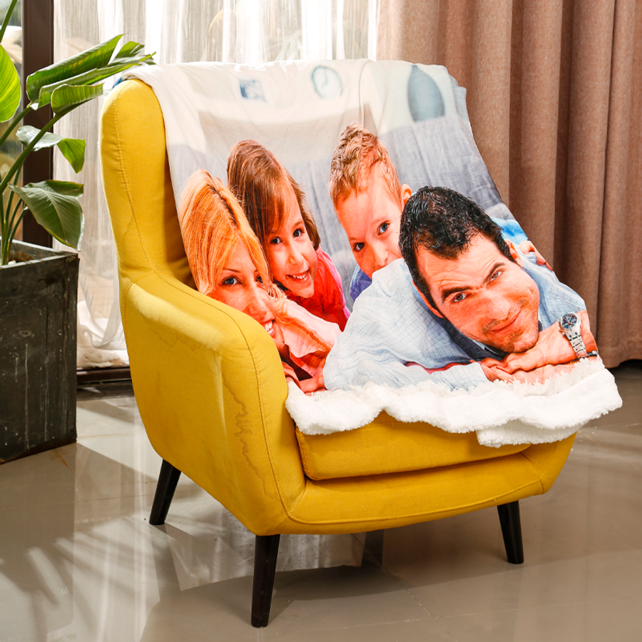 Sherpa Blanket - Custom Coasters Now