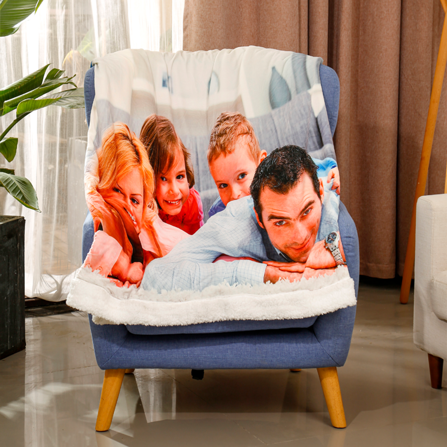 Sherpa Blanket - Custom Coasters Now