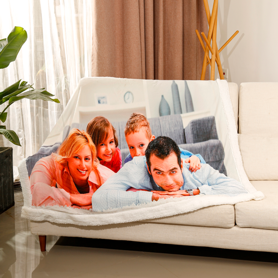 Sherpa Blanket - Custom Coasters Now