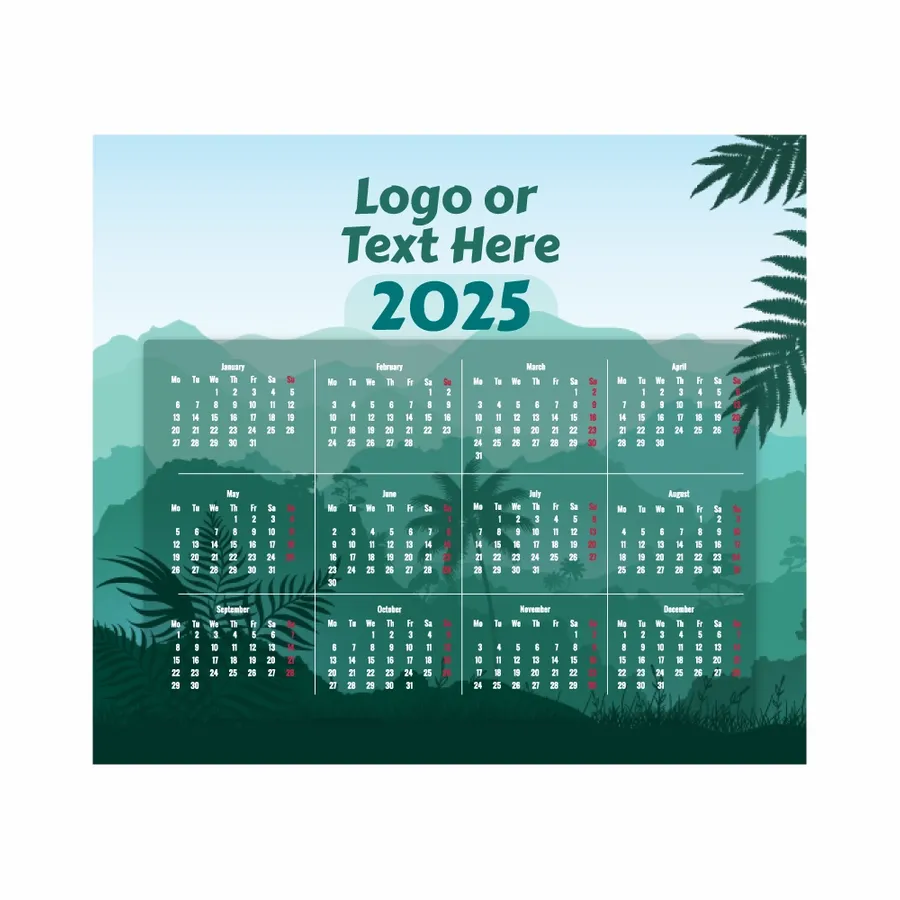 Nature Mouse Pad with Calendar - Custom Coasters Now