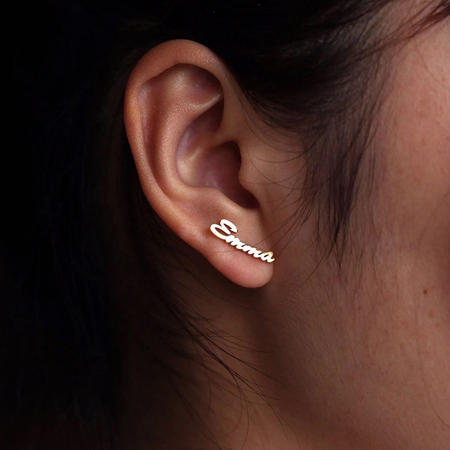 Die Struck Metal Earrings - Custom Coasters Now