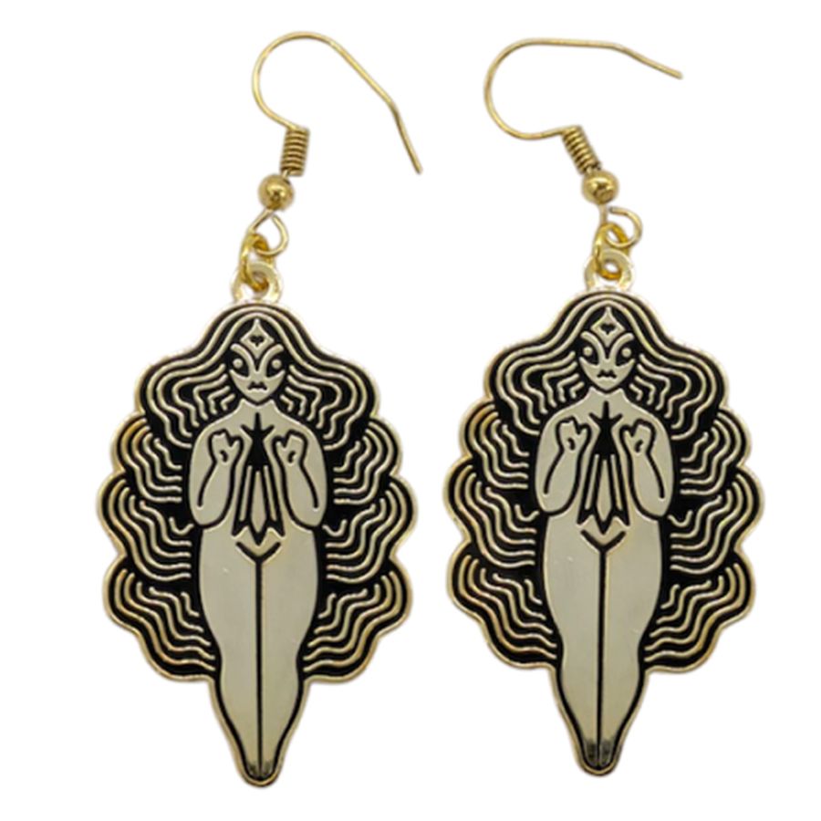 Hard Enamel Metal Earrings - Custom Coasters Now