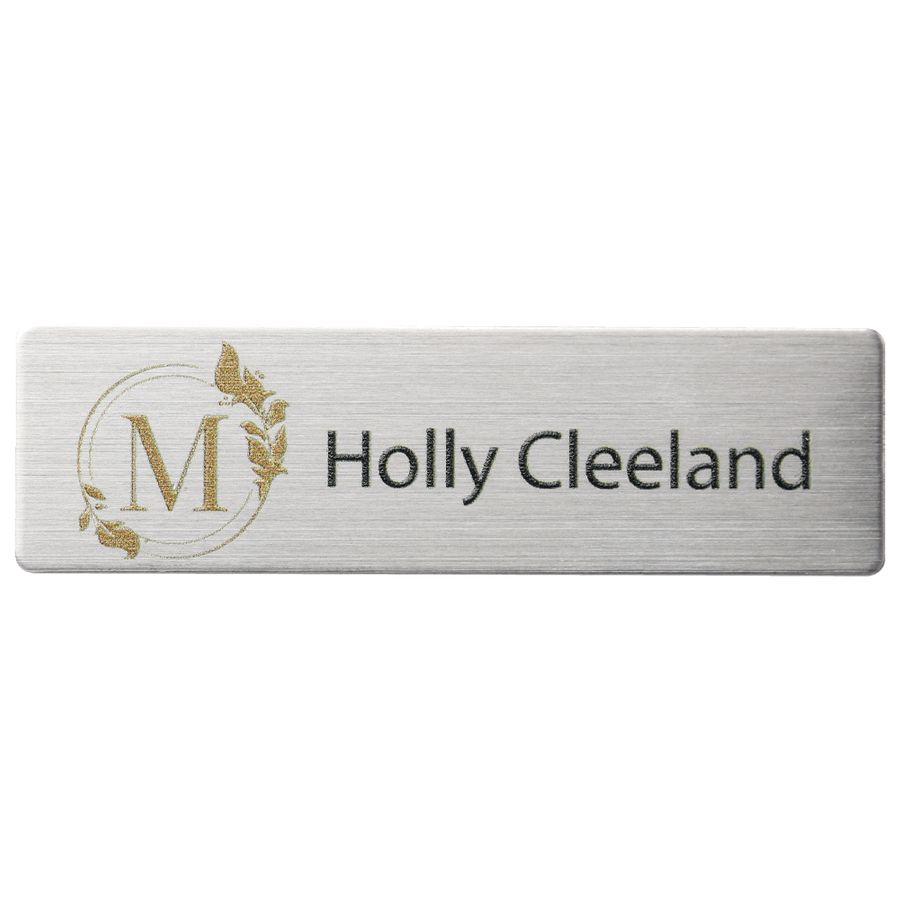 UV Printed Name Badges - Custom Coasters Now