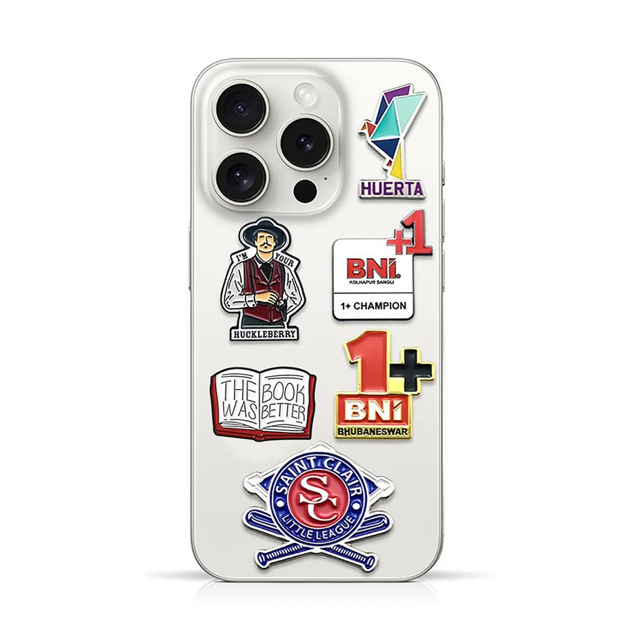 Soft Enamel Metal Sticker - Custom Coasters Now