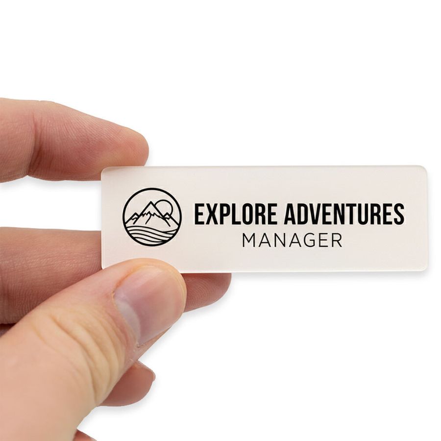 Acrylic Name Badges - Custom Coasters Now