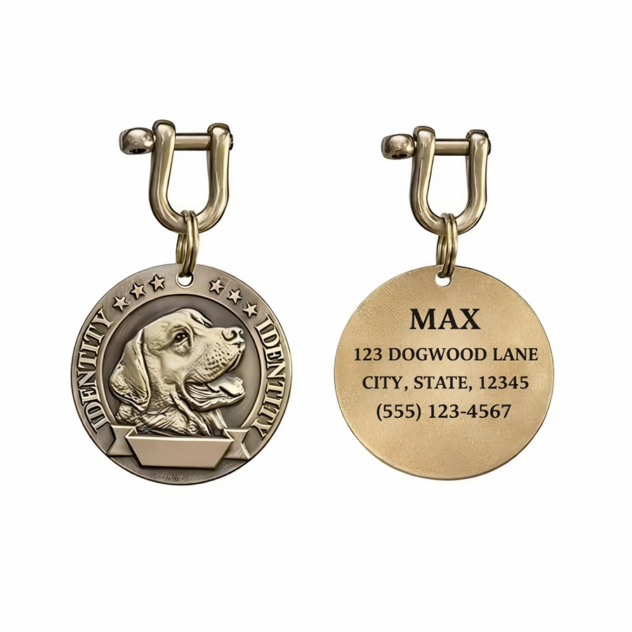 Copper Dog Tags - Custom Coasters Now