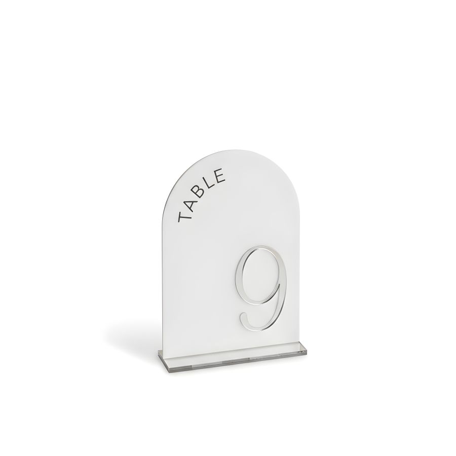 Metallic Table Numbers - Custom Coasters Now