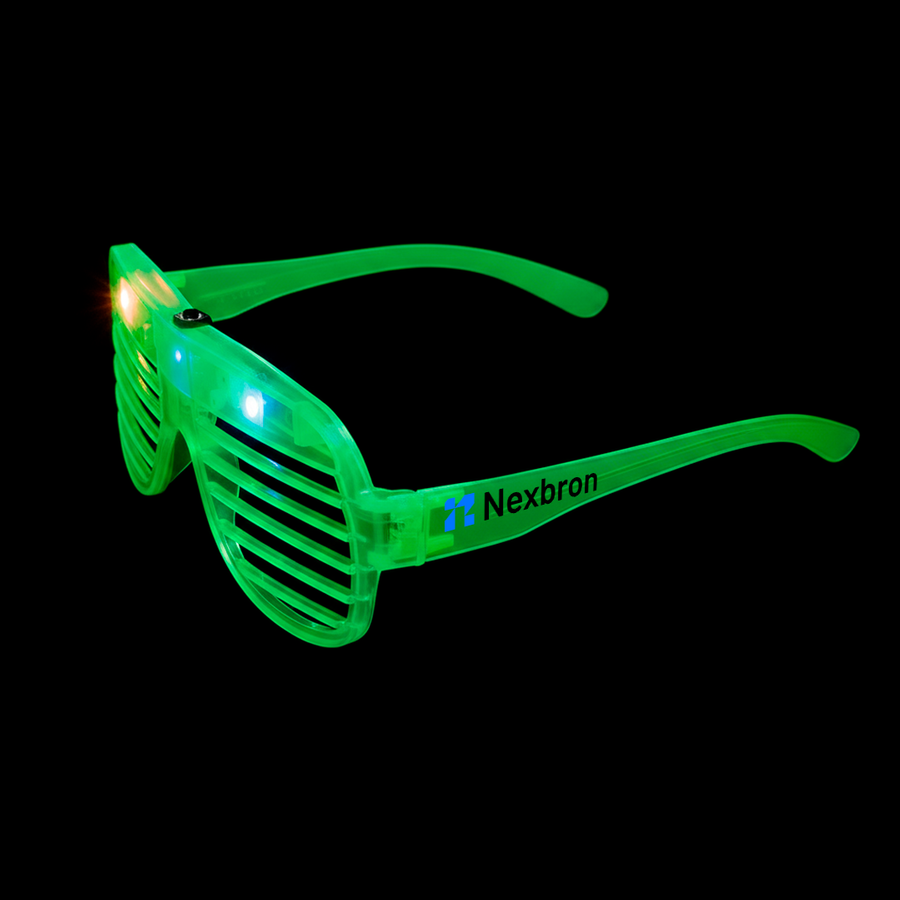 Light-Up LED Slotted Glasses - Custom Coasters Now
