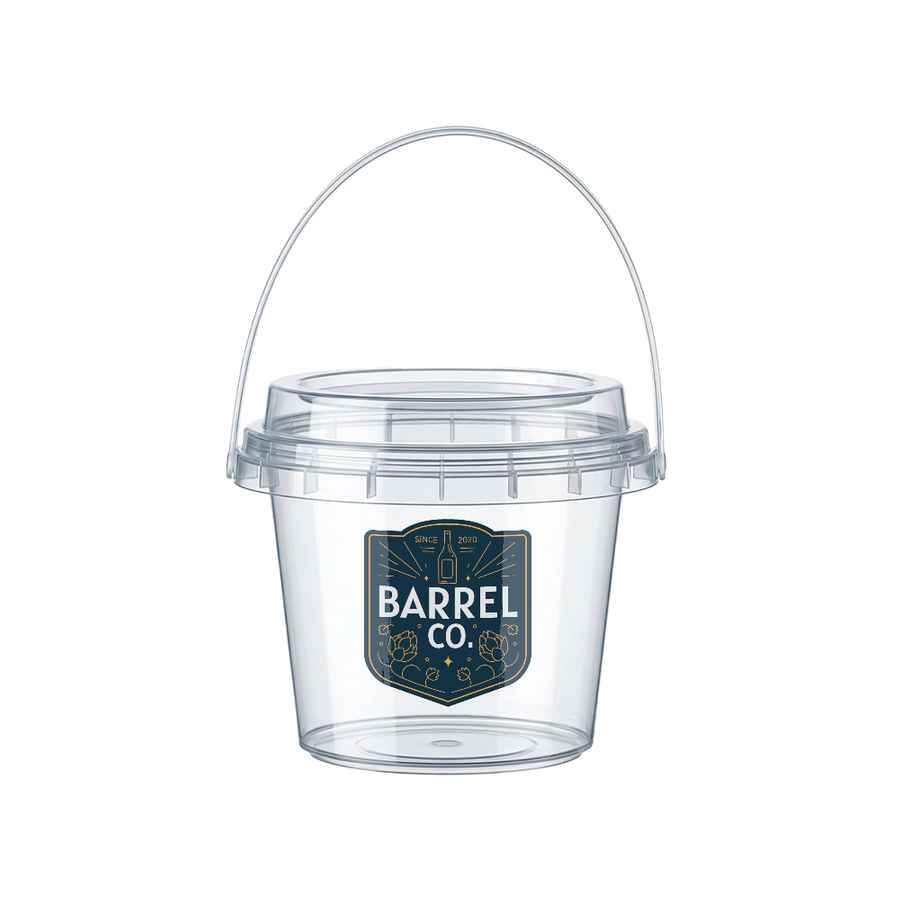 Premium Transparent Drink Buckets - Custom Coasters Now