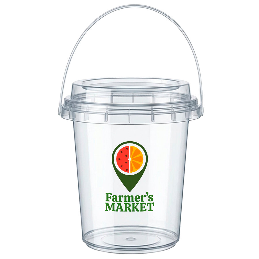 Premium Transparent Drink Buckets - Custom Coasters Now