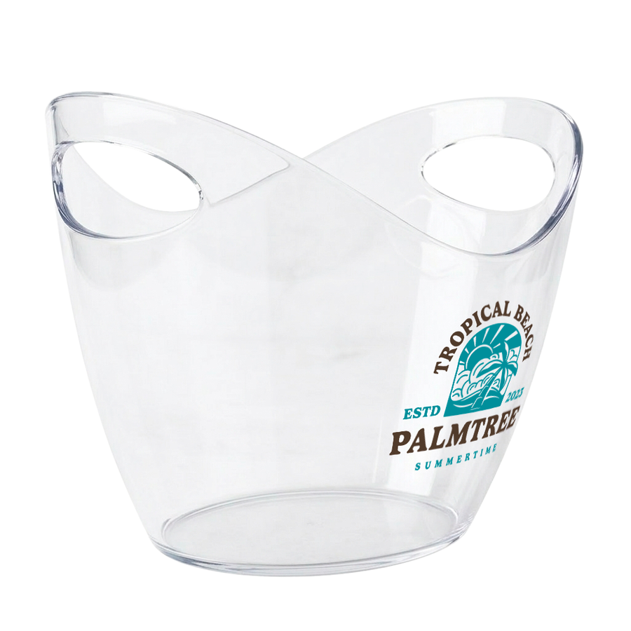 Curved Dual-Handle Drink Buckets - Custom Coasters Now