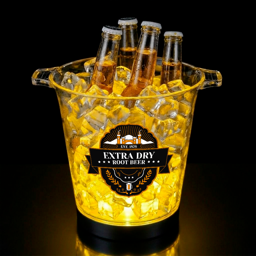 Multi-Color Light-Up Drink Buckets - Custom Coasters Now