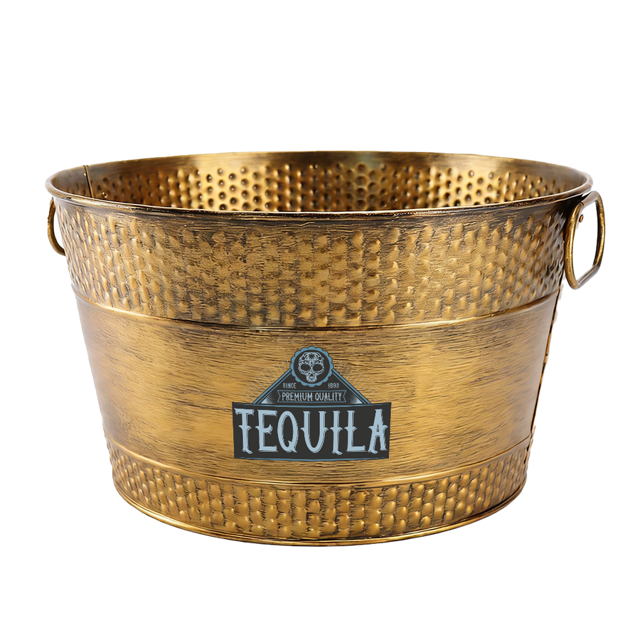 Galvanized Beverage & Ice Buckets - Custom Coasters Now