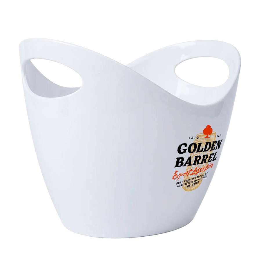 Curved Dual-Handle Drink Buckets - Custom Coasters Now