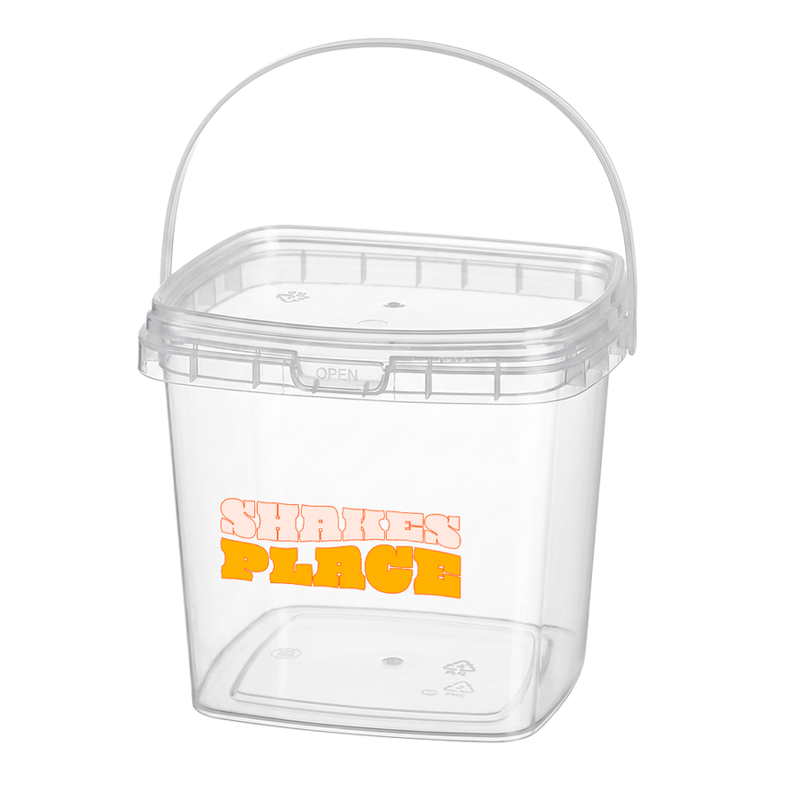 Square Transparent Drink Buckets - Custom Coasters Now