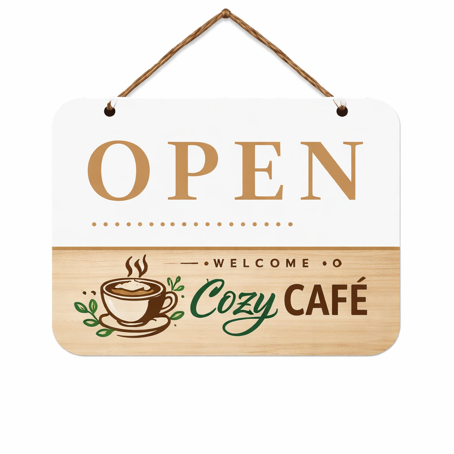 Plastic Hanging Door Signs - Custom Coasters Now