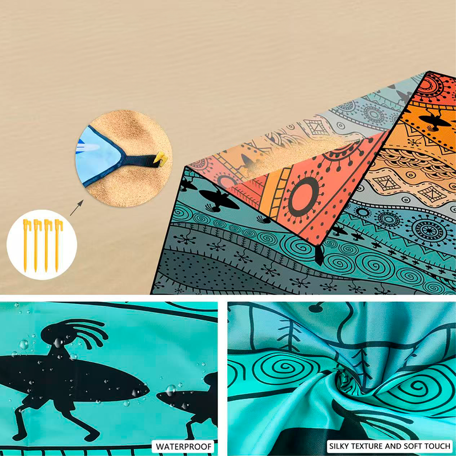 Windproof Beach Mats - Custom Coasters Now