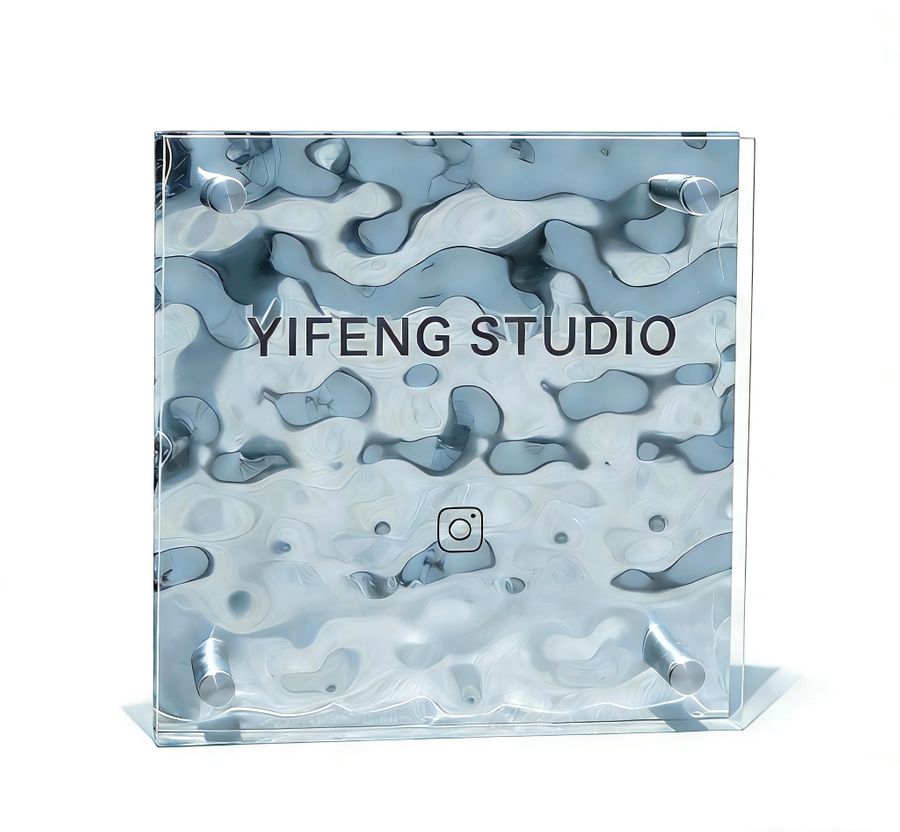 Ripple Texture Acrylic Door Signs - Custom Coasters Now