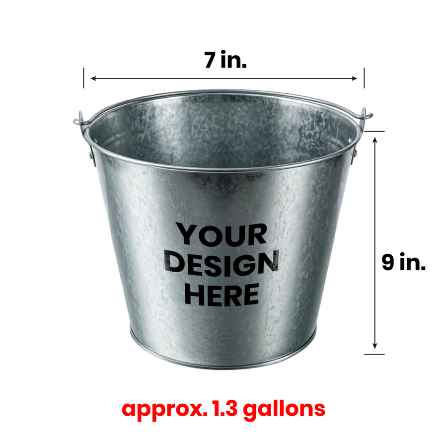 Tinplate Beer Buckets & Opener Combo - Custom Coasters Now