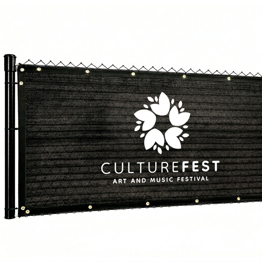 Custom 90% Blockage Fence Screen - Custom Coasters Now