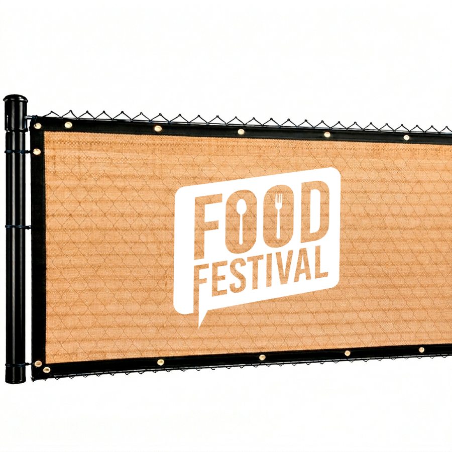 Custom 85% Blockage Fence Screen - Custom Coasters Now