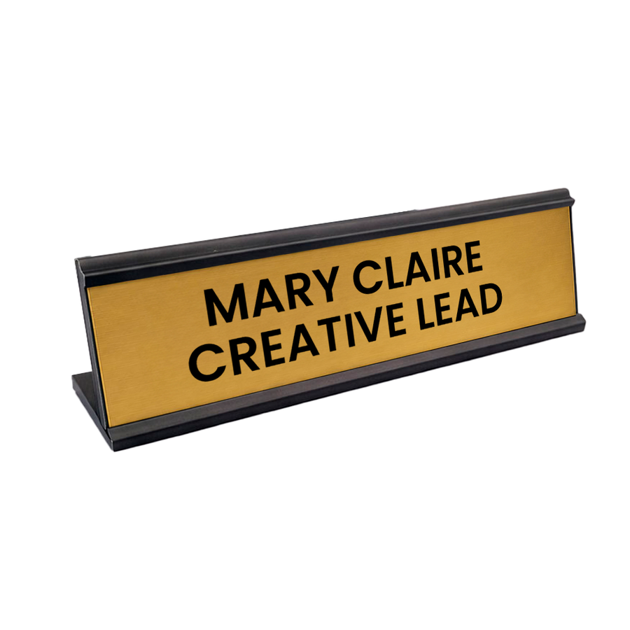 Metal Desktop Name Badges - Custom Coasters Now