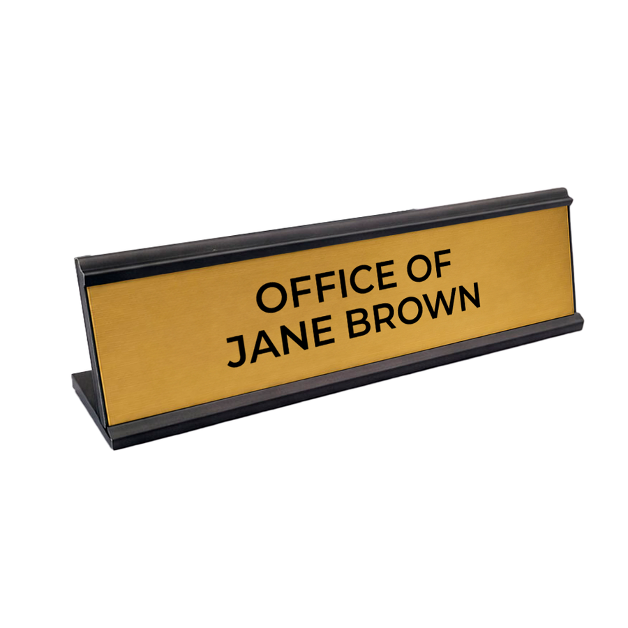 Metal Desktop Name Badges - Custom Coasters Now