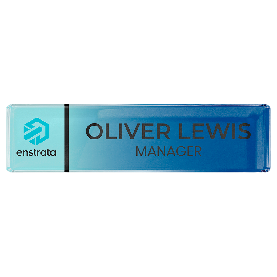 Acrylic Desktop Name Badges - Custom Coasters Now