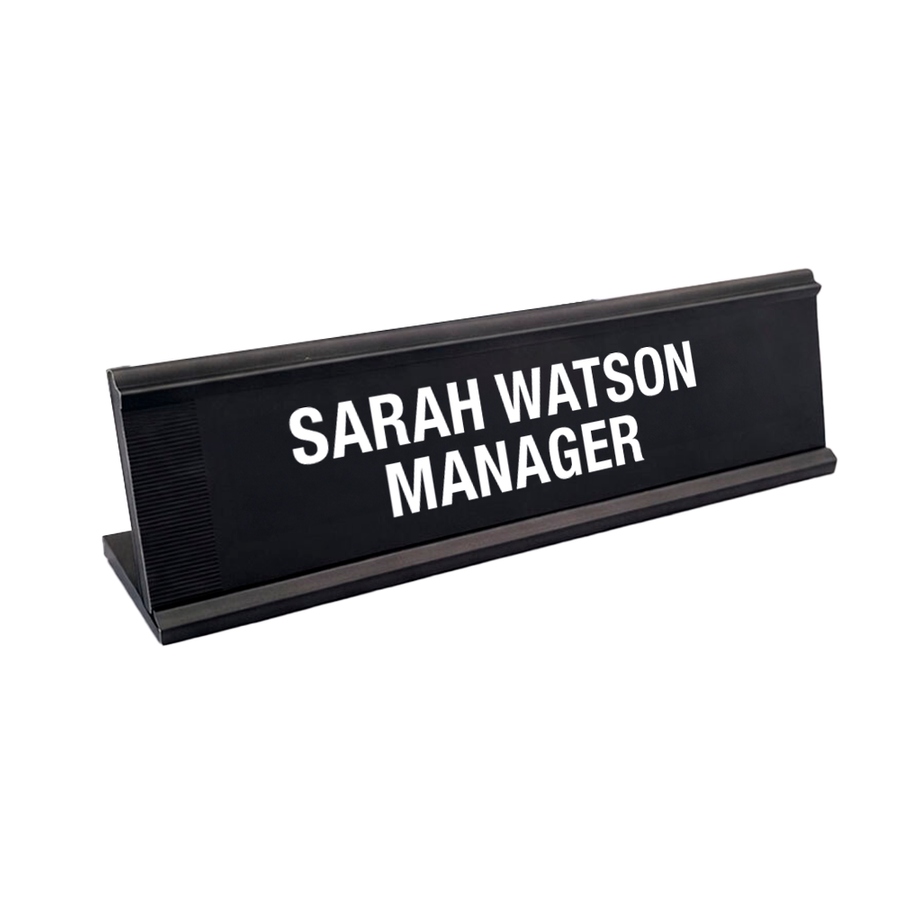 Metal Desktop Name Badges - Custom Coasters Now