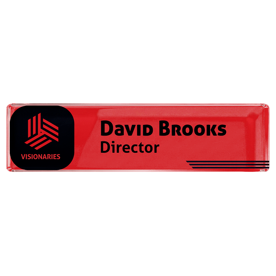 Acrylic Desktop Name Badges - Custom Coasters Now