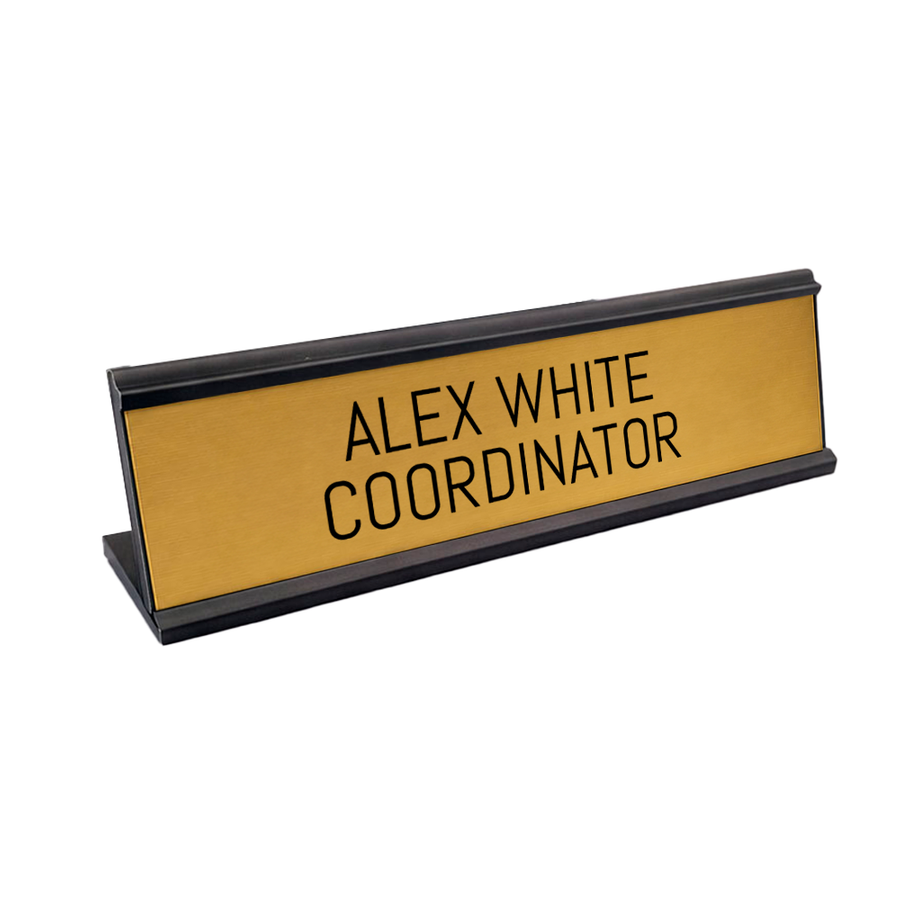 Metal Desktop Name Badges - Custom Coasters Now