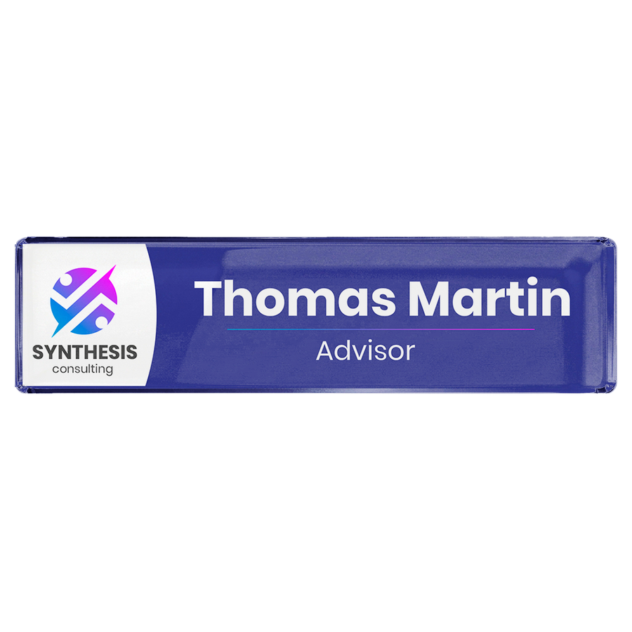 Acrylic Desktop Name Badges - Custom Coasters Now