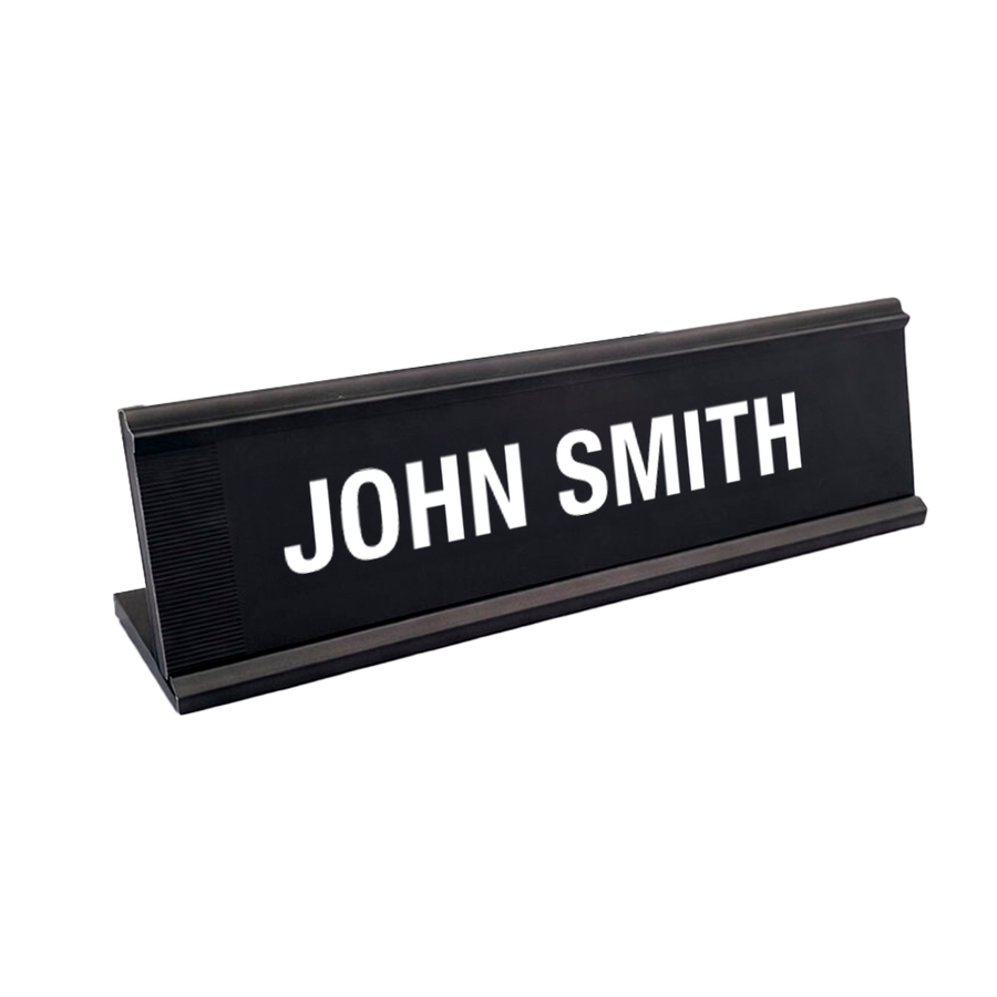 Metal Desktop Name Badges - Custom Coasters Now