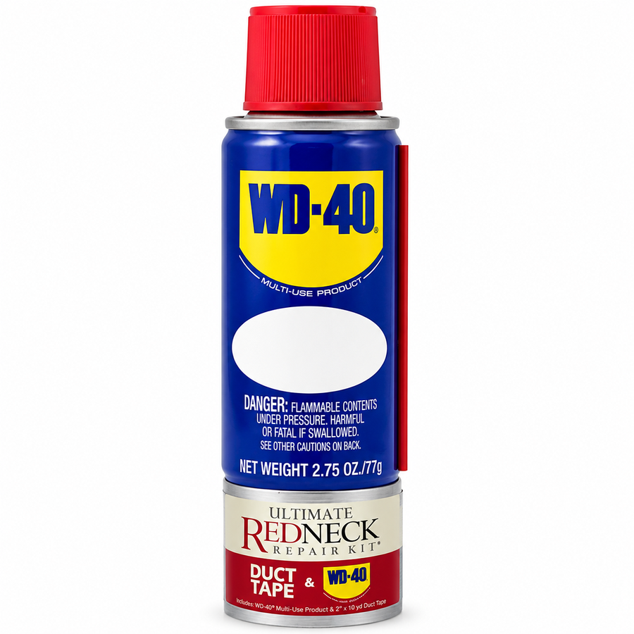 Ultimate Redneck Repair Kits, WD-40 2.75 oz Handy Cans and 6 yards of Duct Tapes - Custom Coasters Now