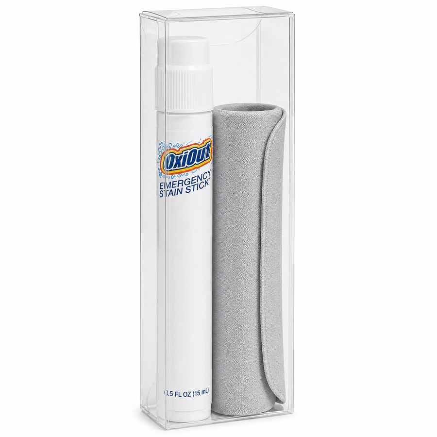 OxiOut Emergency Stain Stick Travel Kits with Premium Microfiber Cloths - Custom Coasters Now
