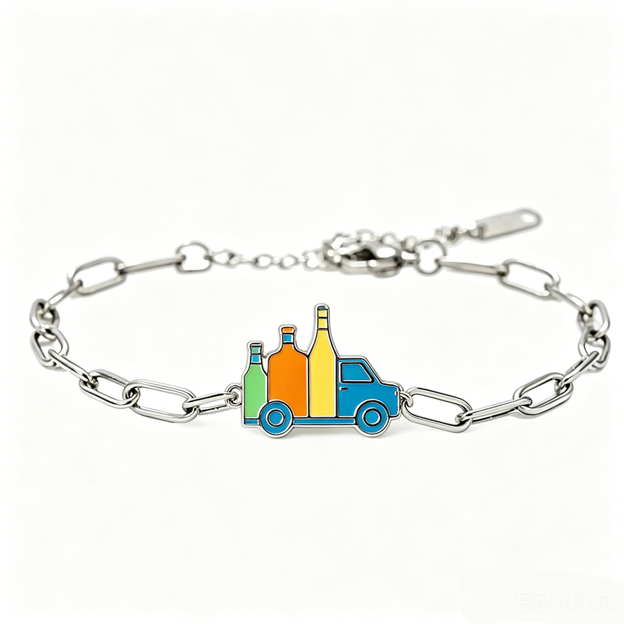 Hard Enamel Charm Bracelets - Custom Coasters Now