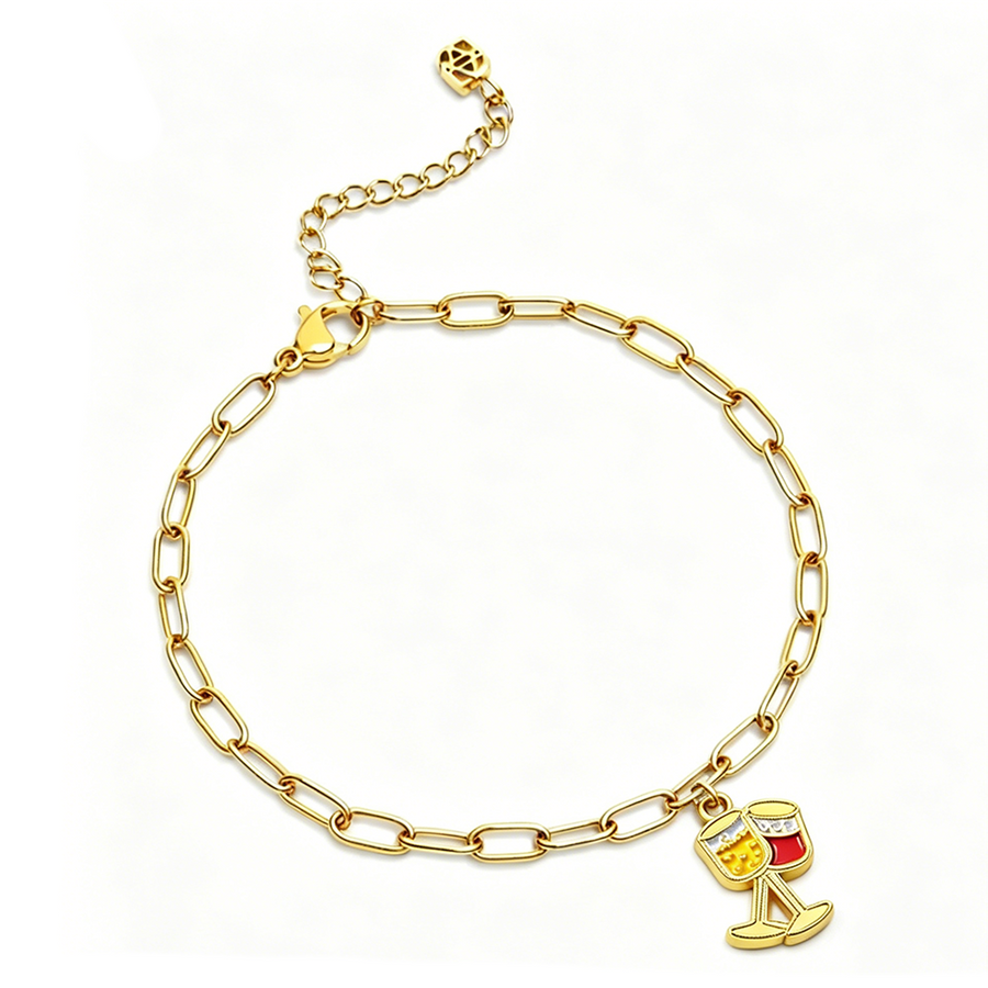 Soft Enamel Charm Bracelets - Custom Coasters Now