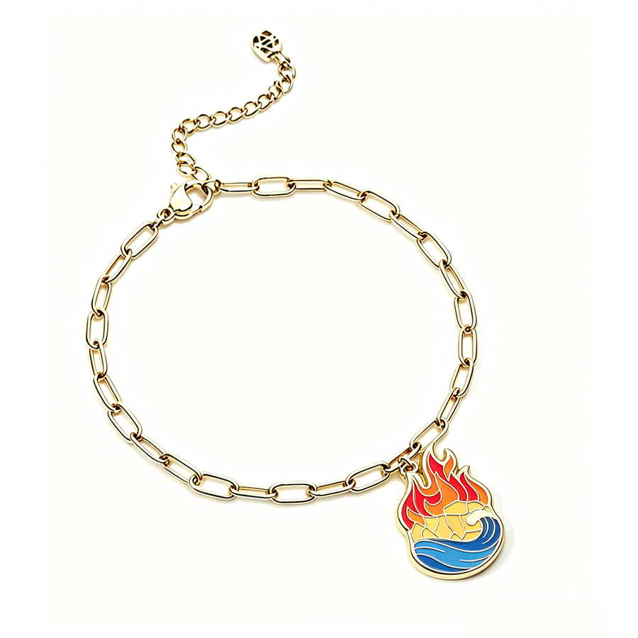 Hard Enamel Charm Bracelets - Custom Coasters Now