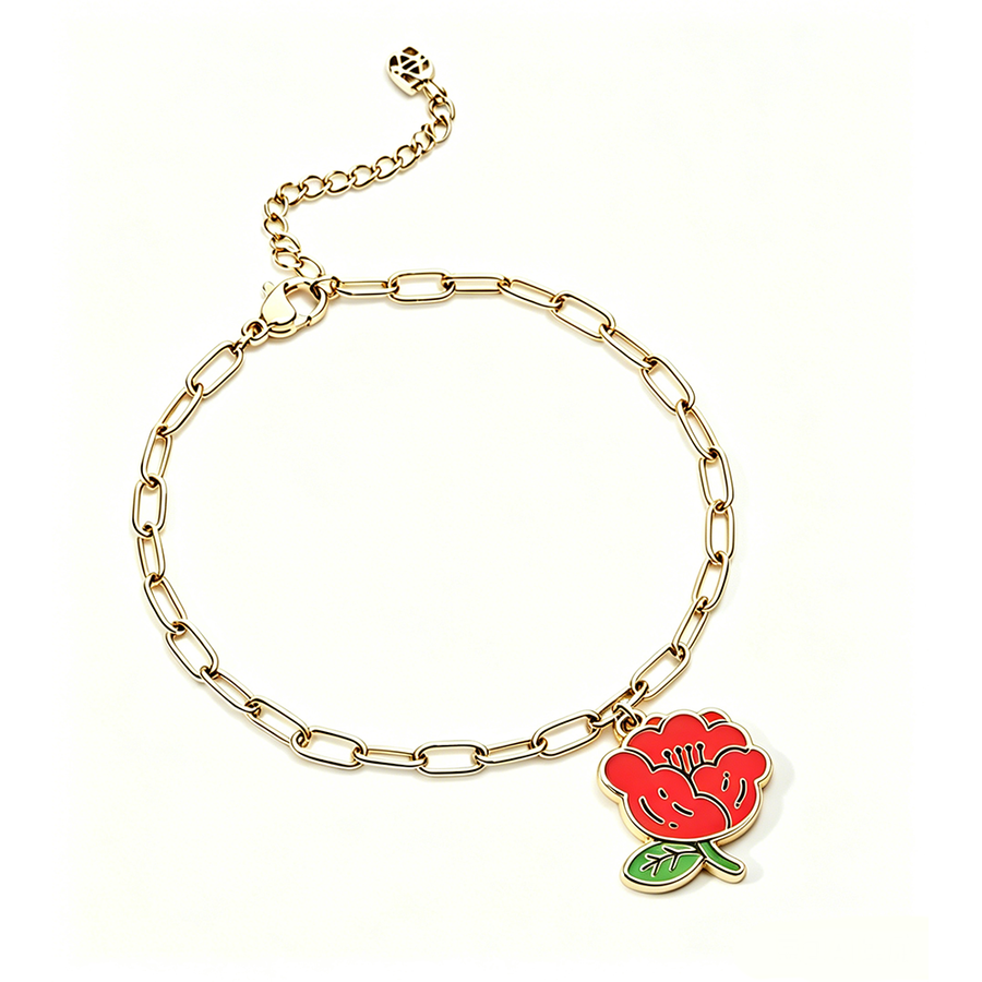 Hard Enamel Charm Bracelets - Custom Coasters Now