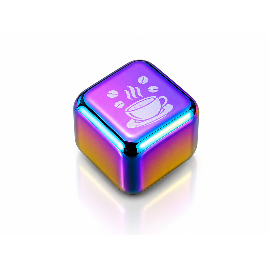 Rainbow Stainless Steel Ice Cubes - Custom Coasters Now