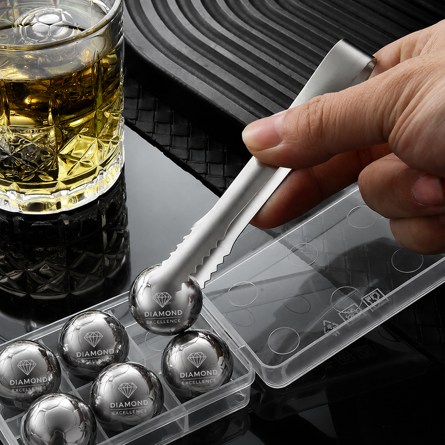 Soccer Ball Stainless Steel Ice Cubes - Custom Coasters Now