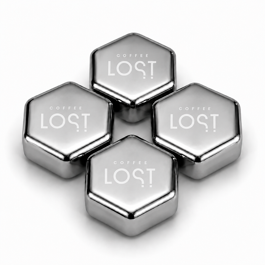 Hexagon Stainless Steel Ice Cubes - Custom Coasters Now