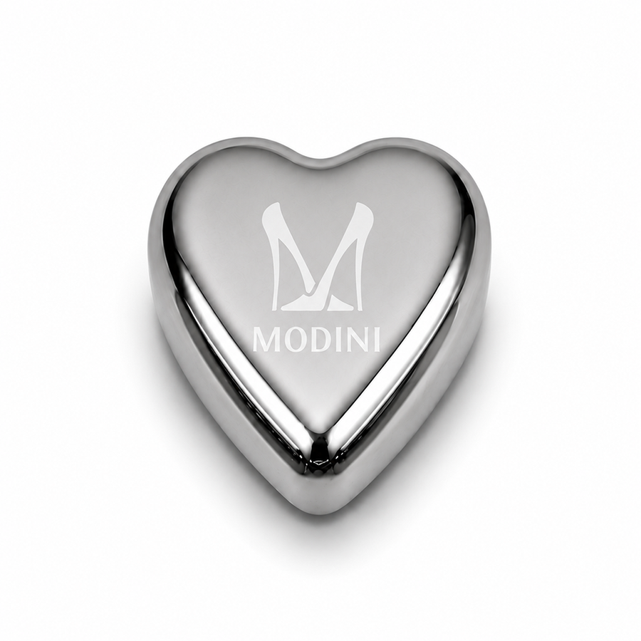 Heart-Shaped Stainless Steel Ice Cubes - Custom Coasters Now