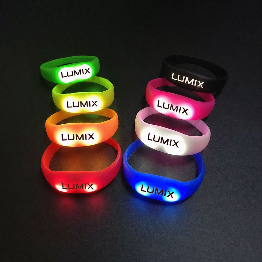 Light Up Silicone Wristbands - Custom Coasters Now