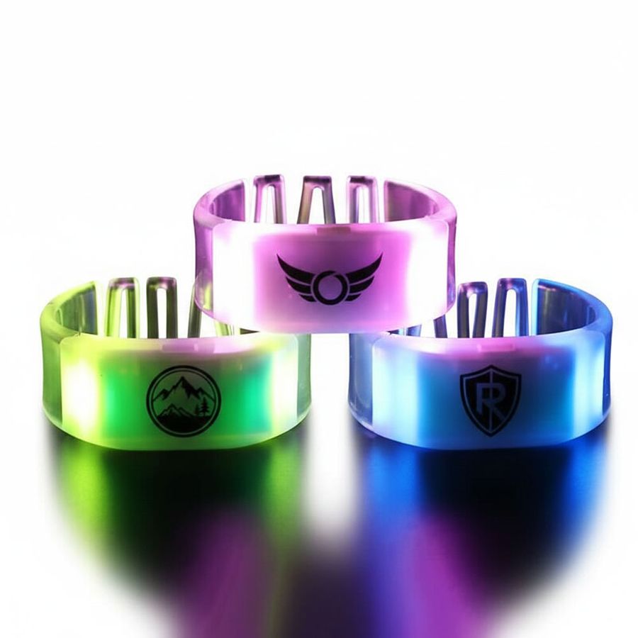 Glow Bangle Wristbands - Custom Coasters Now