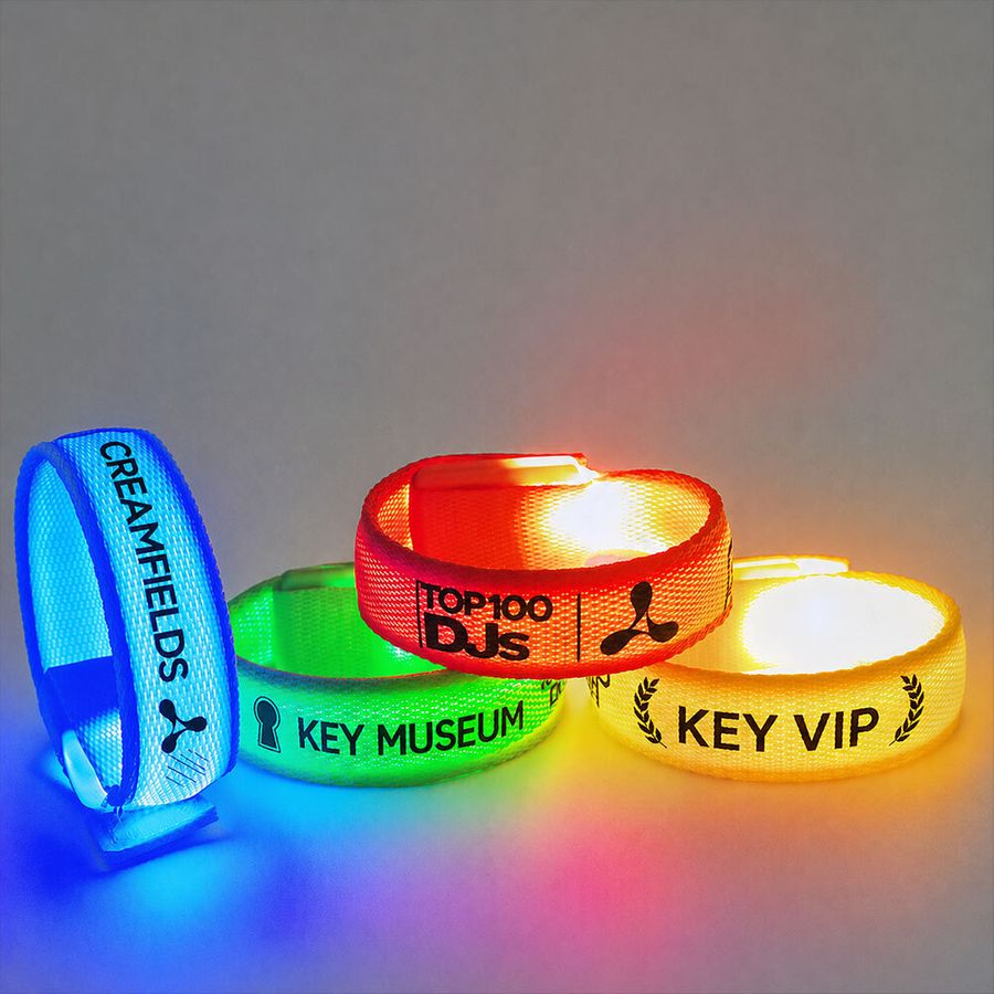 Glow Velcro Wristbands - Custom Coasters Now