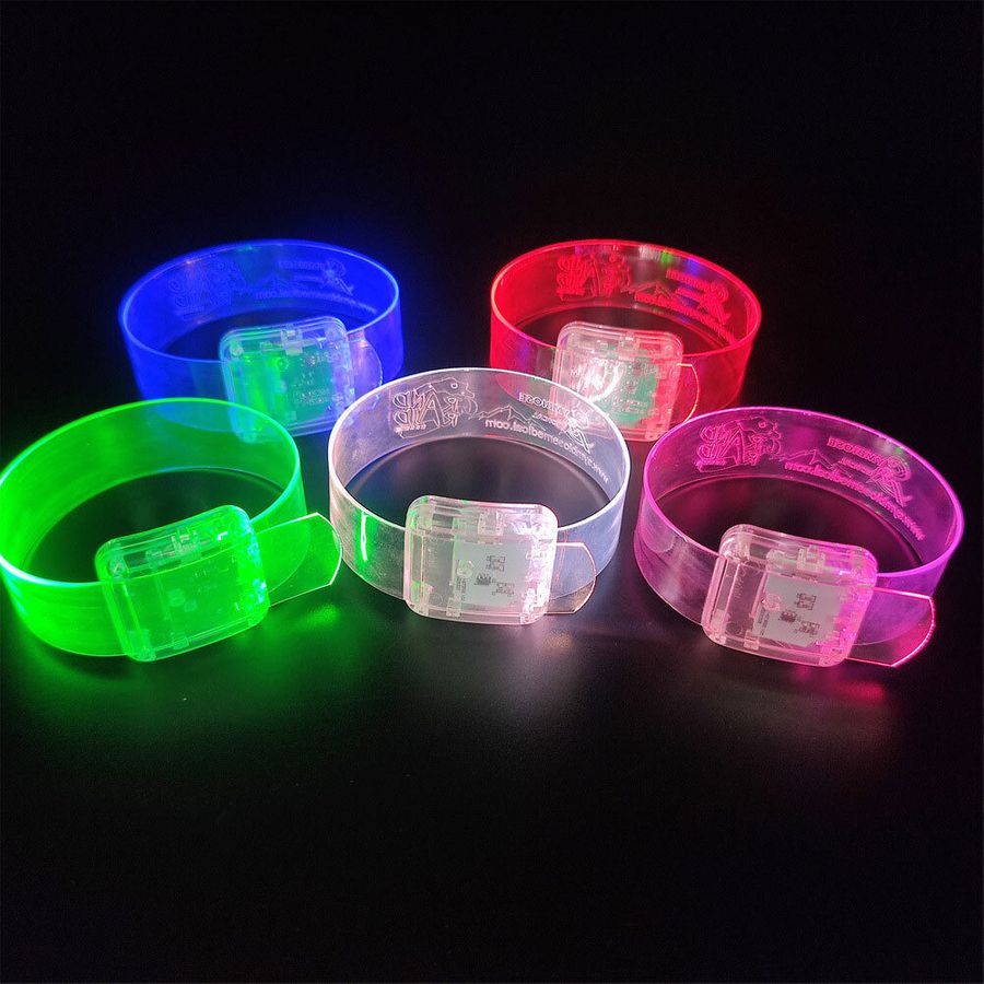 Light Up Plastic Wristbands - Custom Coasters Now